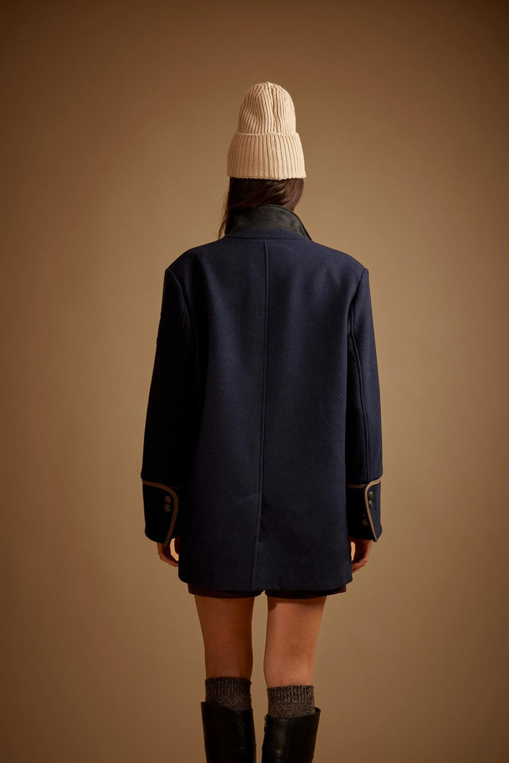 La Martina WDOG01-FT054, أزرق كحلي (Navy Blazer), منظر خلفي على عارض