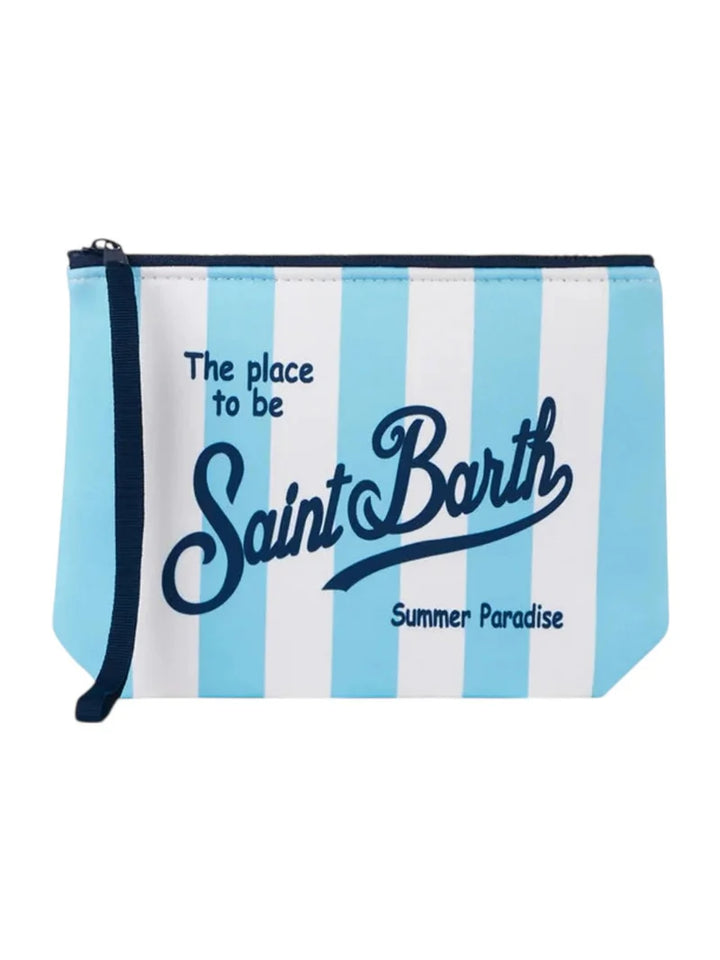 Pochette MC2 Saint Barth Aline | Bleu ciel/Blanc