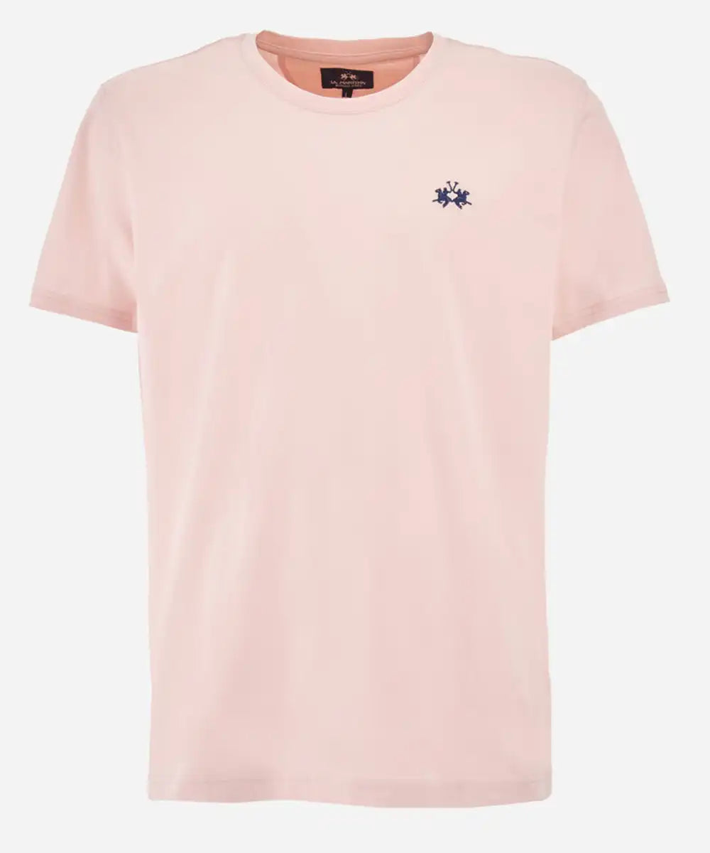 La Martina Βαμβακερό T-shirt Κανονικής Γραμμής-Serge | Ροζ