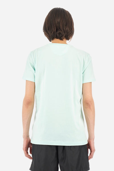 La Martina Βαμβακερό T-shirt Κανονικής Γραμμής-Serge | Aqua