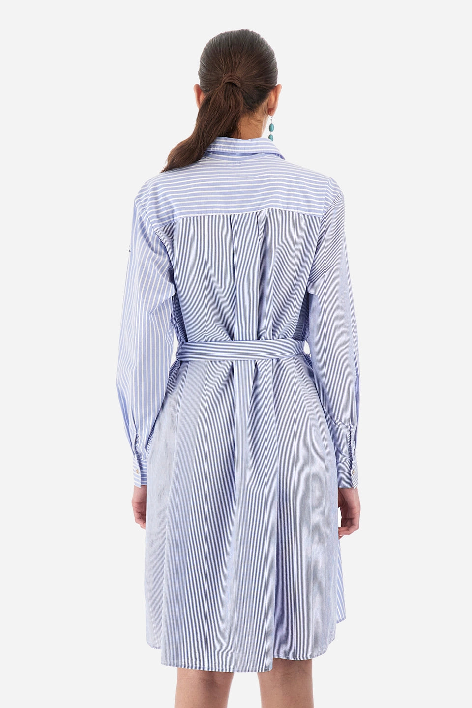 La Martina Dress with Stripes | Blue/White