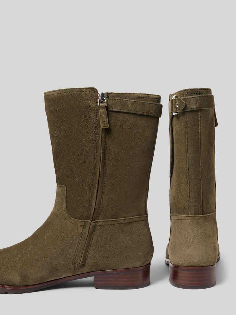 Lauren Ralph Lauren Tasha Ankle Mid Boots | Dark Olive
