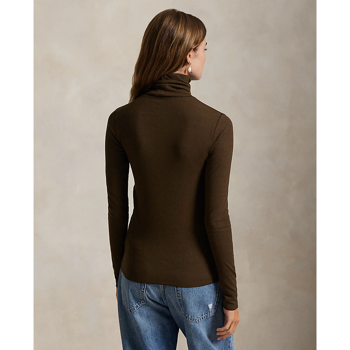 Ralph Lauren Stretch-Blend Roll Neck Pullover | Dark Brown