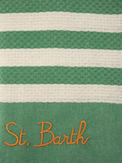 MC2 Saint Barth Fouta Κλασική Πετσέτα με Ρίγες | Πράσινο