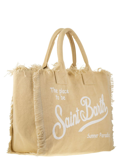 MC2 Saint Barth Vanity Canvas Bag | Beige