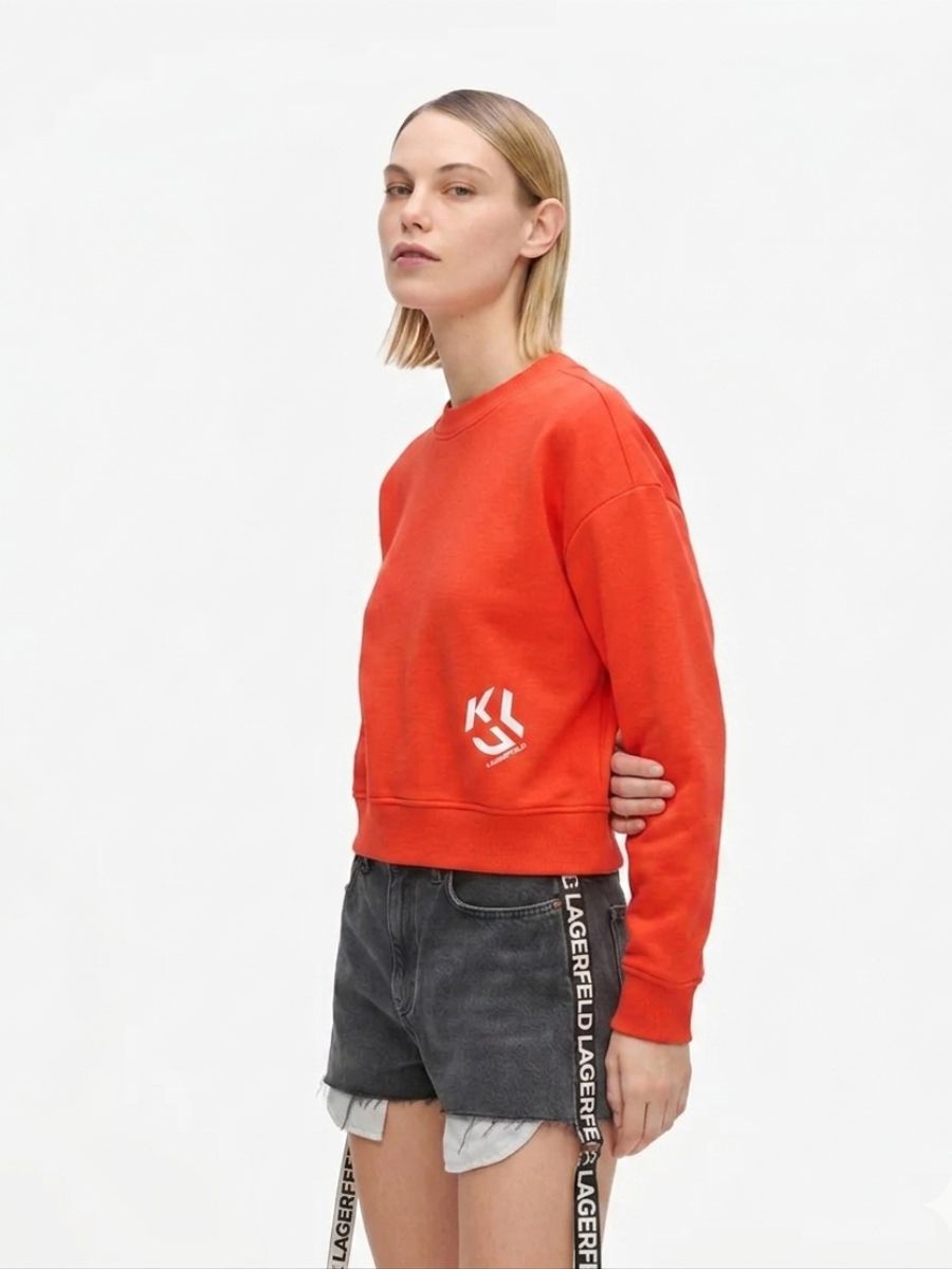 Karl Lagerfeld Monogram Logo Sweatshirt in Regular Fit | Lantana