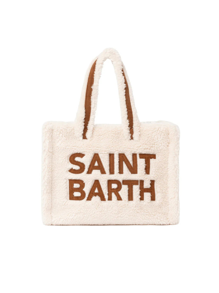MC2 Saint Barth Colette Teddy HandBag | Beige/Brown