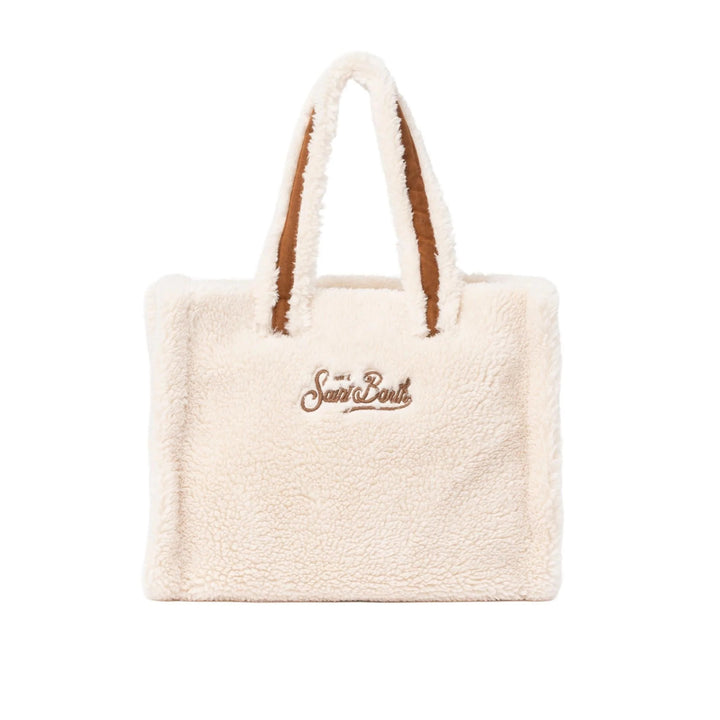 MC2 Saint Barth Colette Teddy HandBag | Beige/Brown