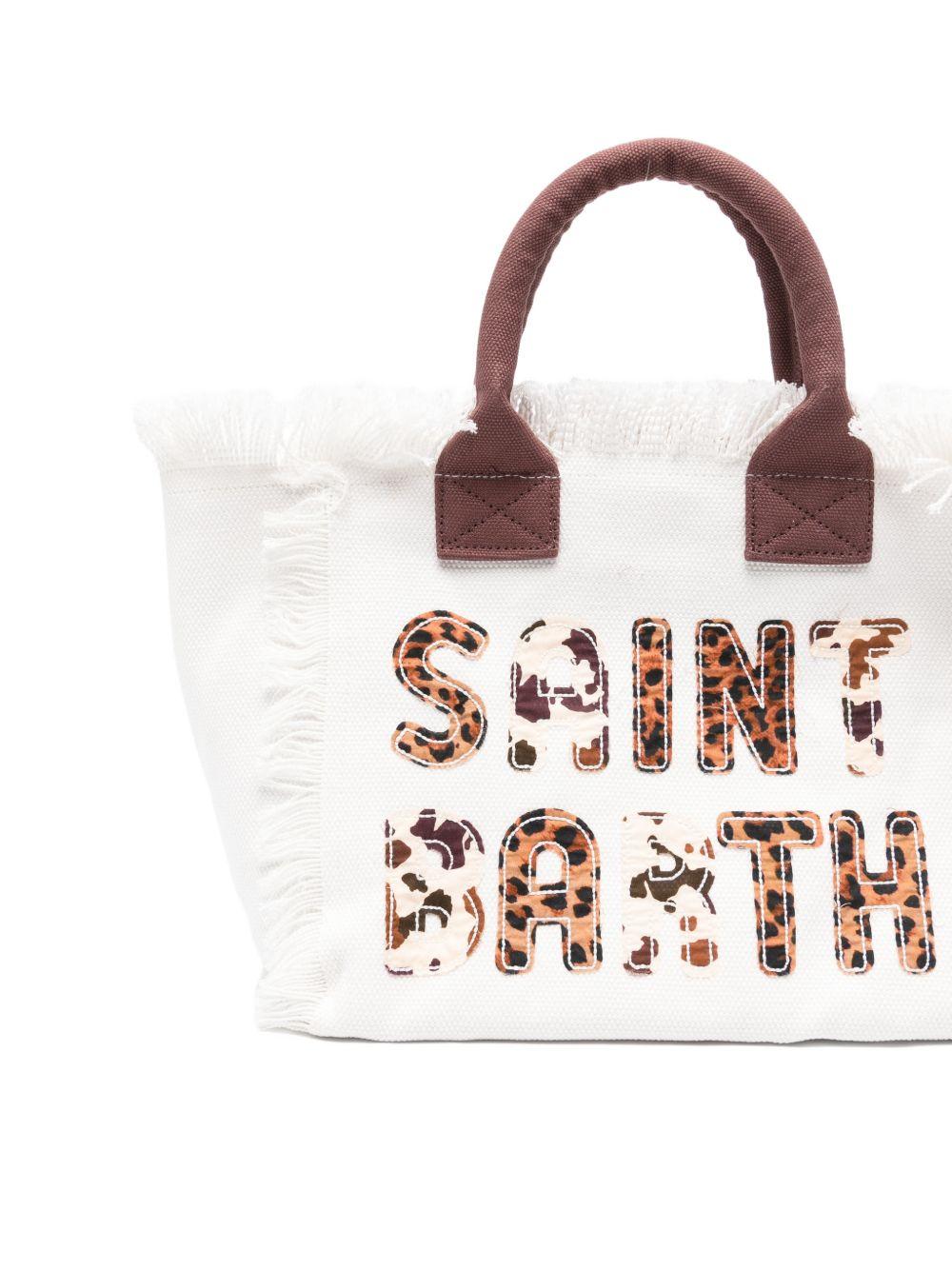 MC2 Saint Barth Colette Cotton Canvas Tote Bag | White