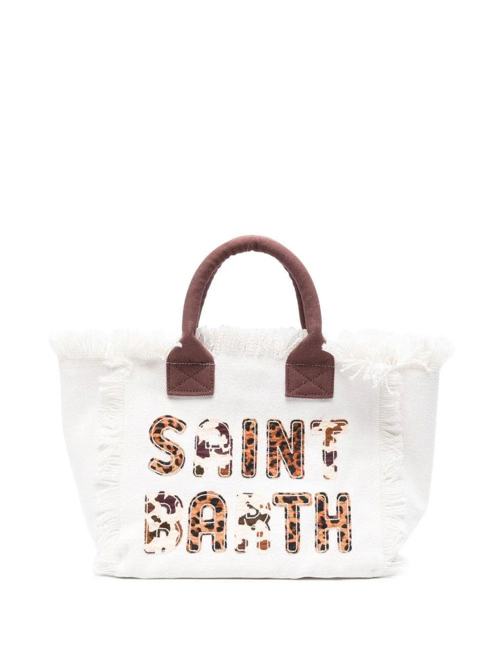 MC2 Saint Barth Colette Cotton Canvas Tote Bag | White