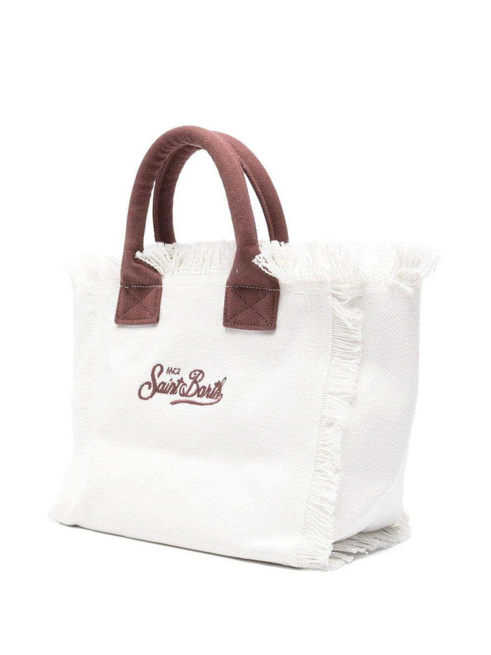 MC2 Saint Barth Colette Cotton Canvas Tote Bag | White
