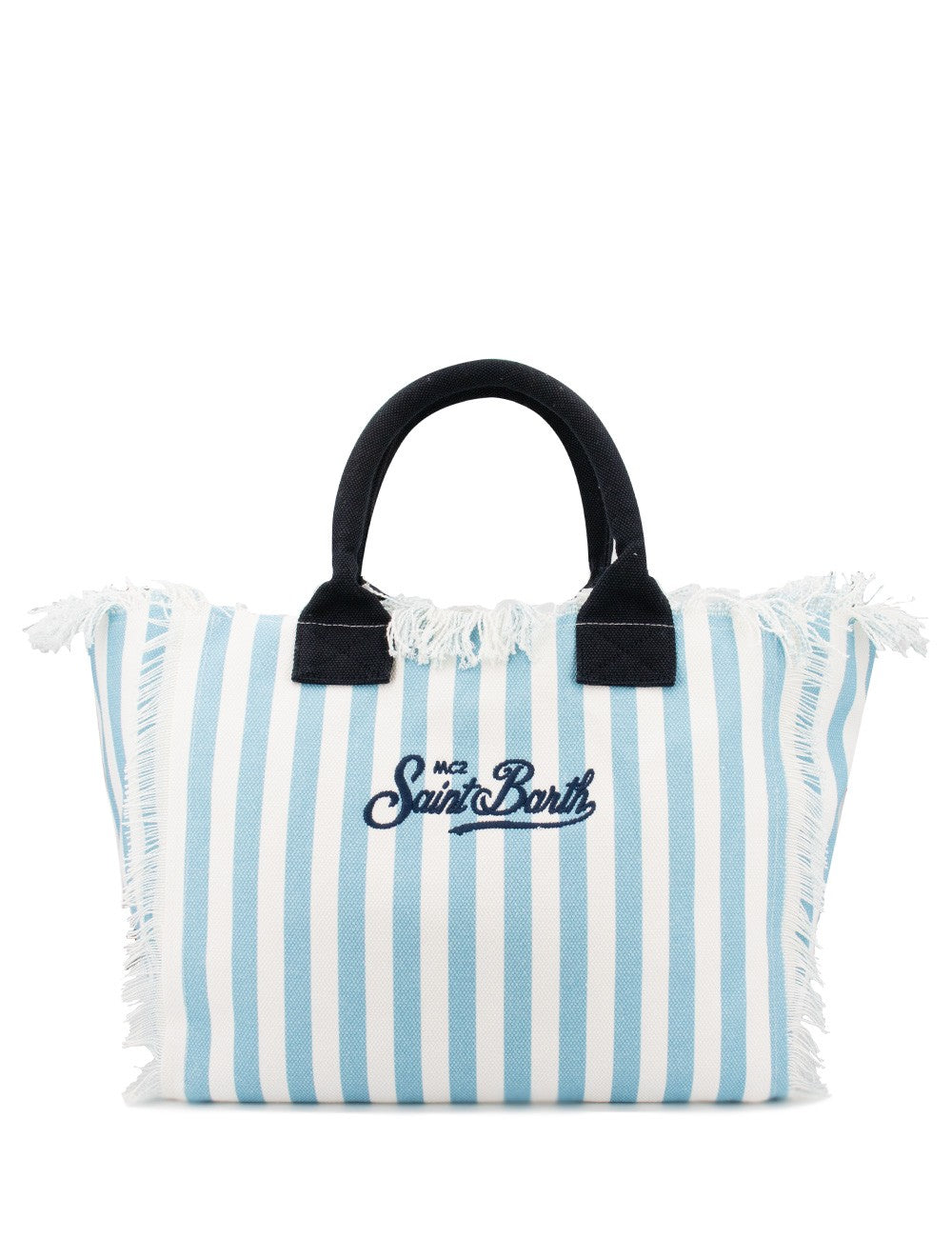 MC2 Saint Barth Vanity Canvas Bag | Light Blue/Navy