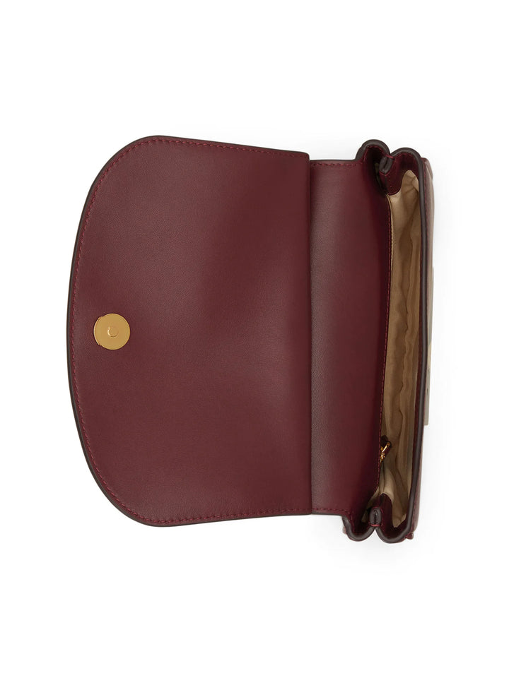 Lauren Ralph Lauren Marcy Crossbody Medium Bag | Dark Garnet