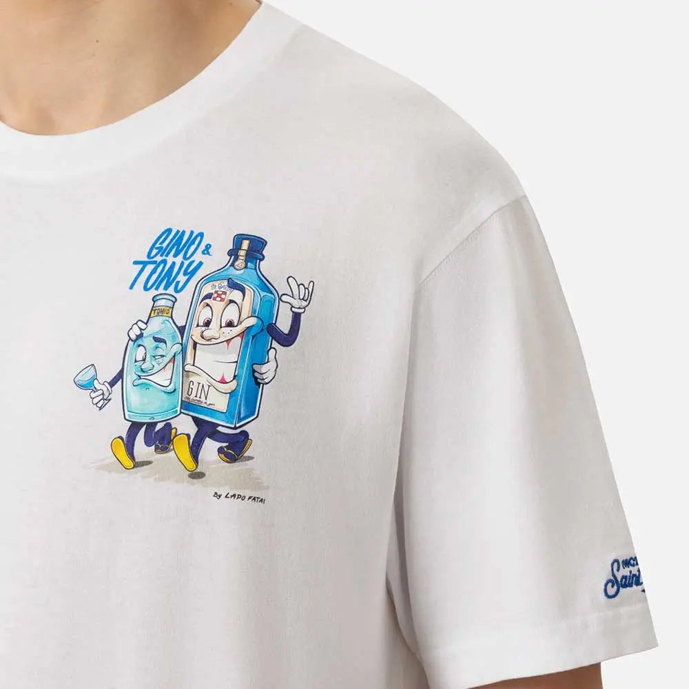 MC2 Saint Barth Gino Tony T-shirt | White