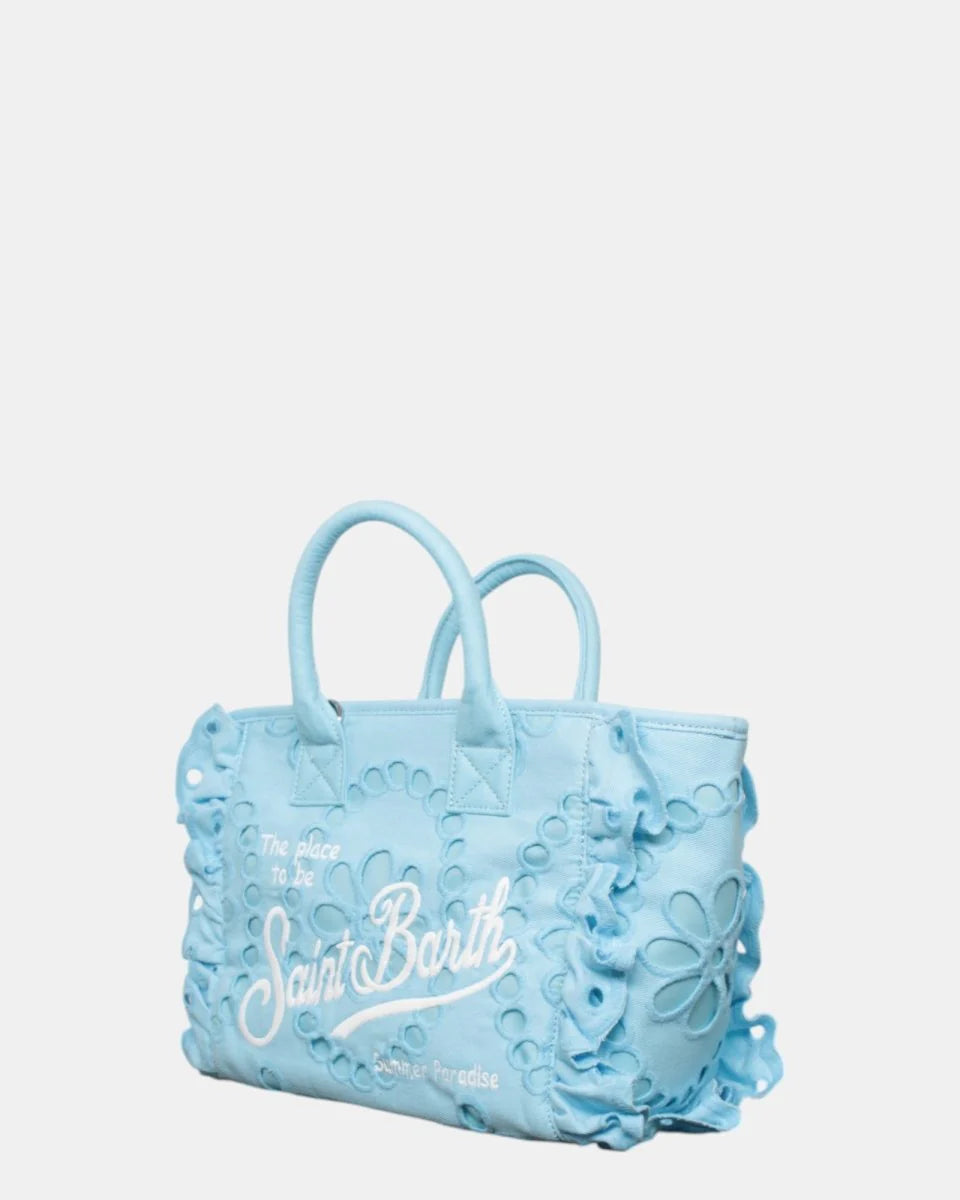 MC2 Saint Barth Colette Volant Handtasche | Himmelblau