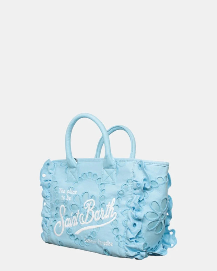 MC2 Saint Barth Colette Volant Handtasche | Himmelblau