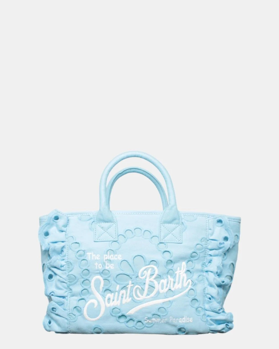 MC2 Saint Barth Colette Volant Handtasche | Himmelblau