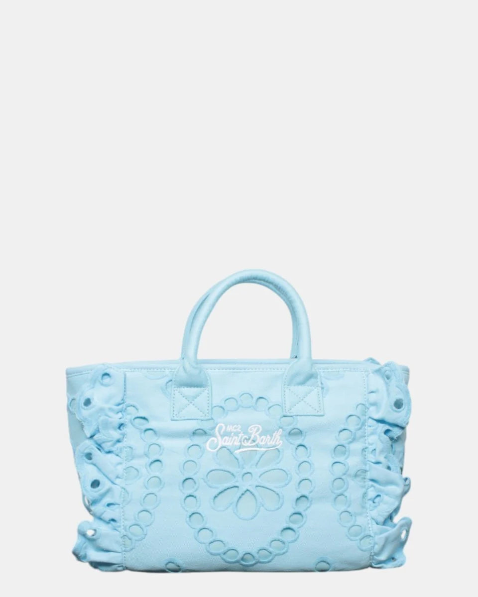 MC2 Saint Barth Colette Volant Handtasche | Himmelblau