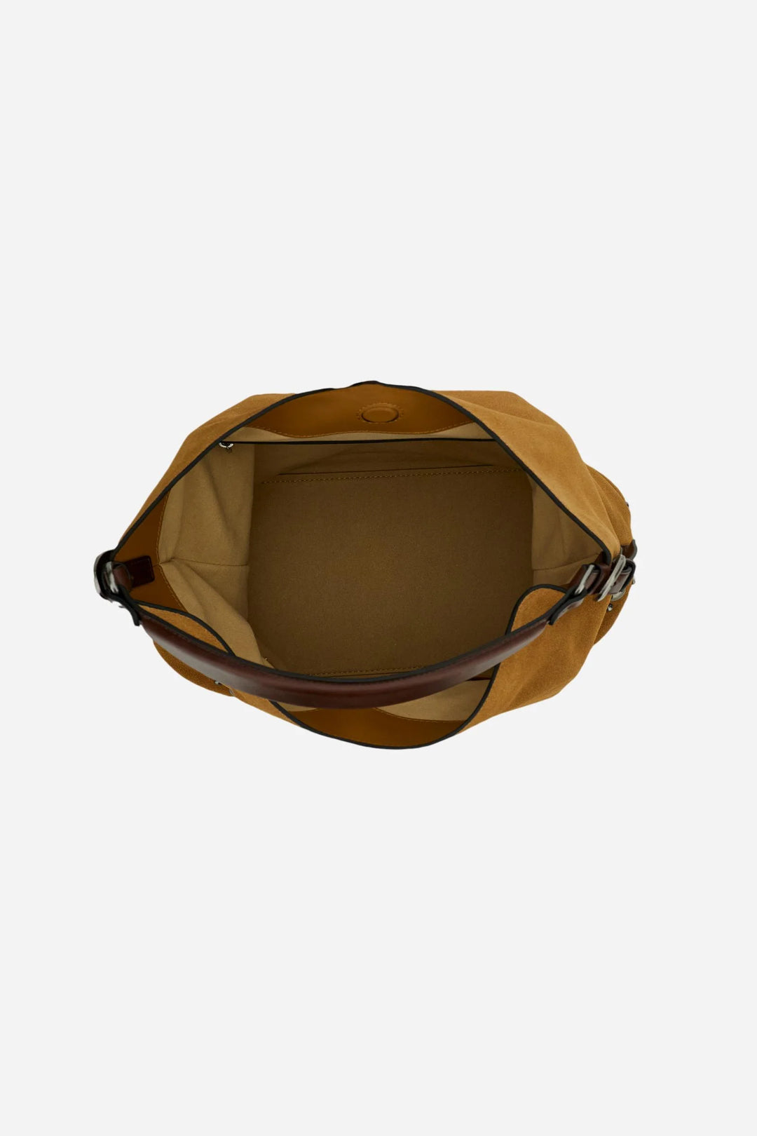 Sac à bandoulière en daim et cuir La Martina | Beige
