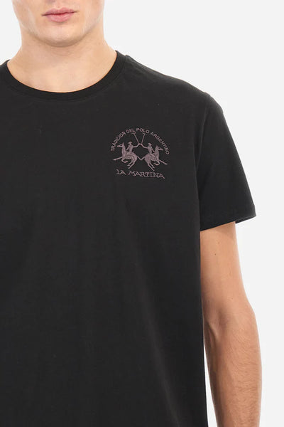 La Martina Regular fit Cotton T-shirt - Vernie | Black