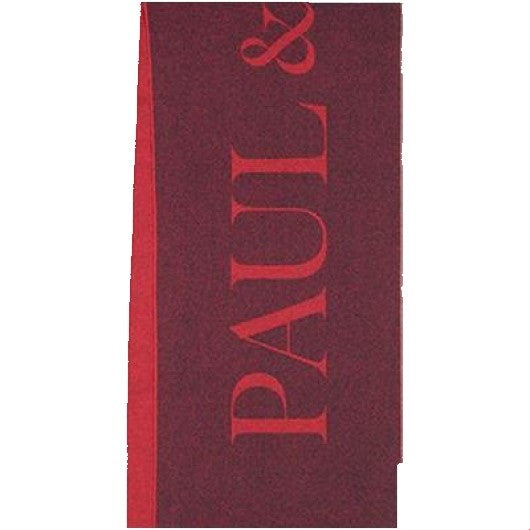 Paul & Shark Μάλλινο Κασκόλ με Μεγάλα P&S Γράμματα | Κόκκινο/Σκούρο Κόκκινο