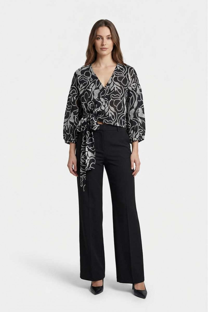 PennyBlack Blouse in Embroidered Muslin | Black