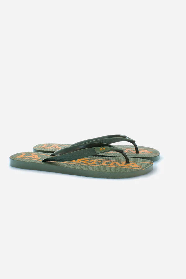 La Martina Men's Flip Flops | Olive