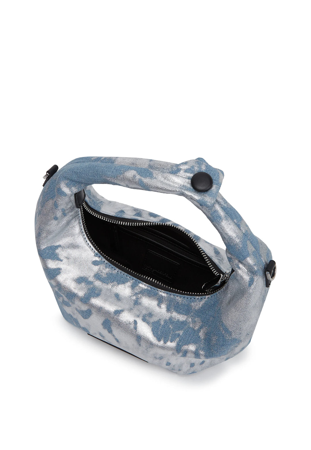 Karl Lagerfeld Clip on Hobo Bag | Silver