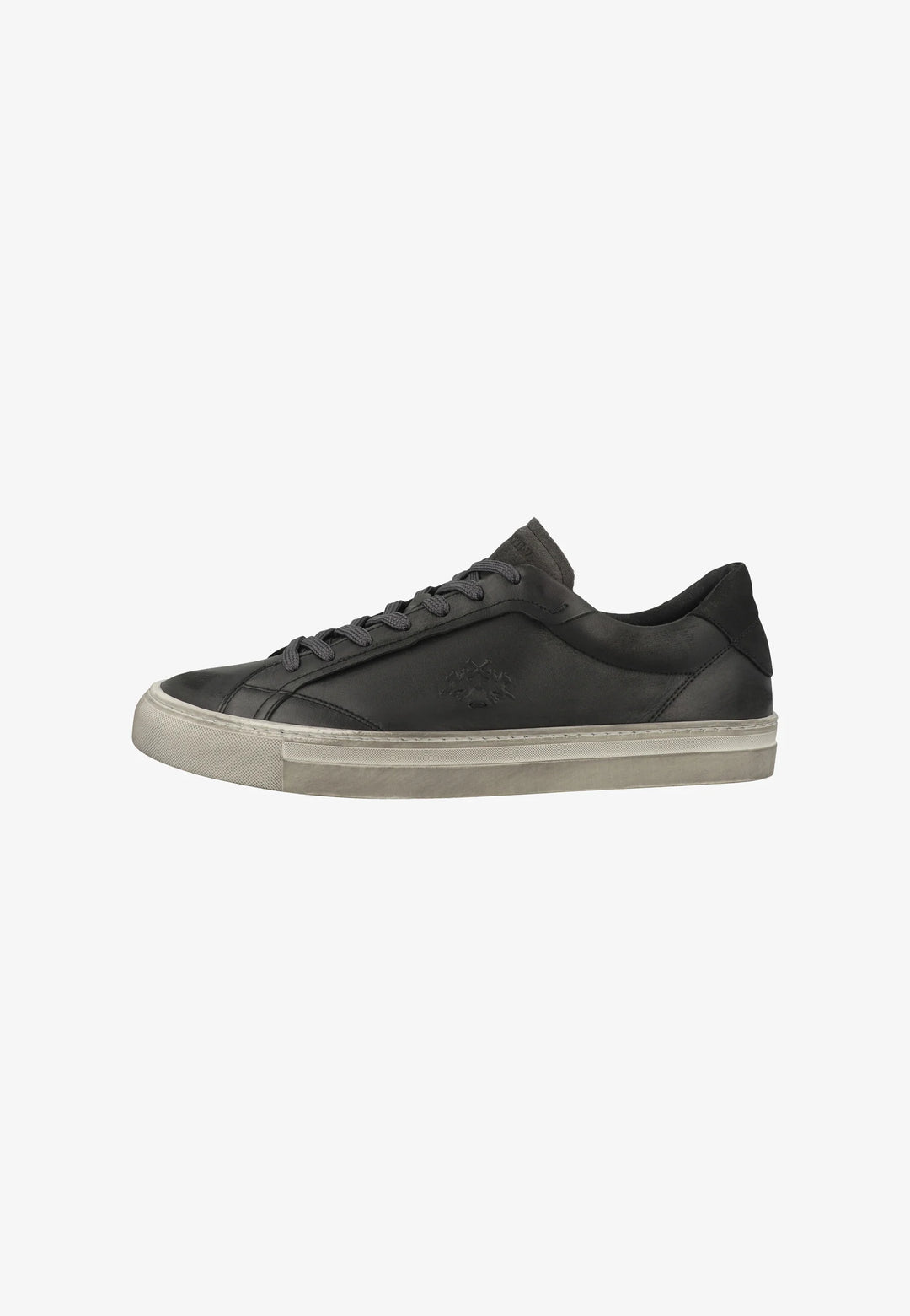 La Martina Zapatilla de hombre en piel - LM Core | Negro