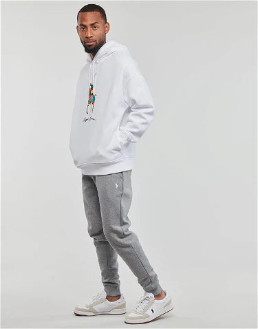 Ralph Lauren Φούτερ Double Knit με Πολύχρωμο Πόνυ | Λευκό