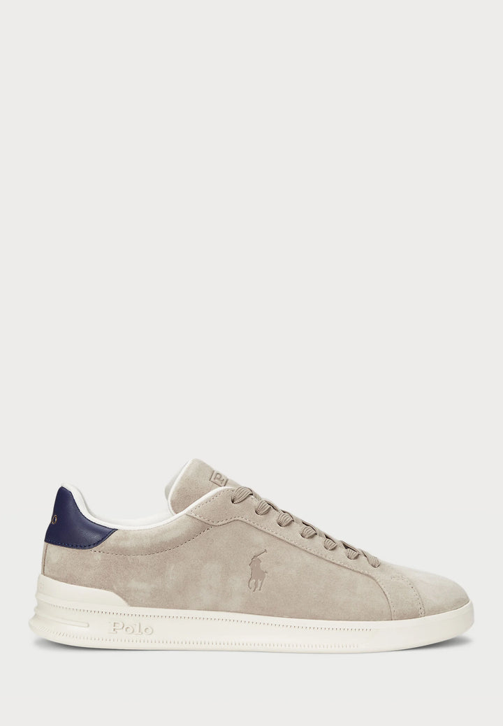 Zapatillas de ante Ralph Lauren Heritage Court II | Milkshake/Azul marino