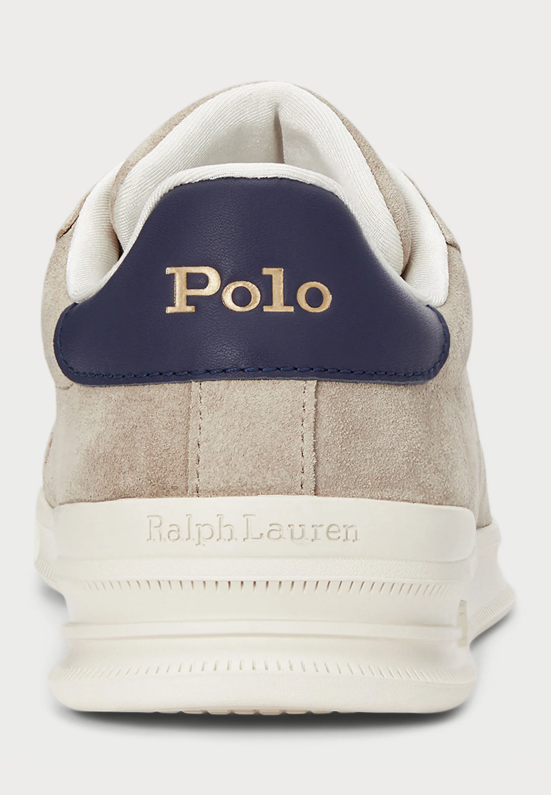Zapatillas de ante Ralph Lauren Heritage Court II | Milkshake/Azul marino