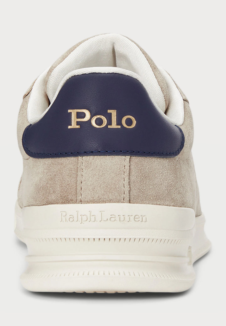 Zapatillas de ante Ralph Lauren Heritage Court II | Milkshake/Azul marino
