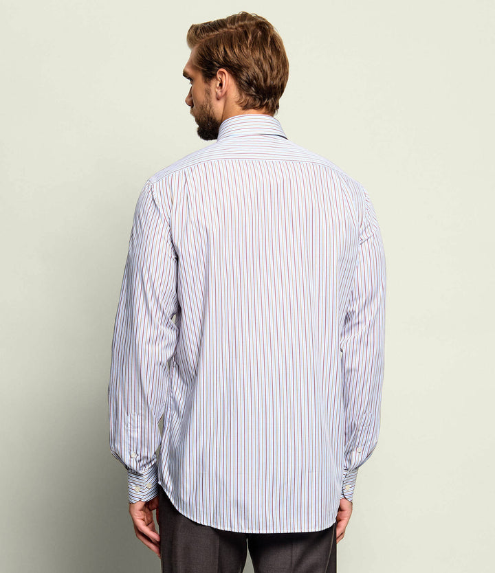 Paul &amp; Shark Cotton Stripe Twill Button Down Shirt | Multicolor