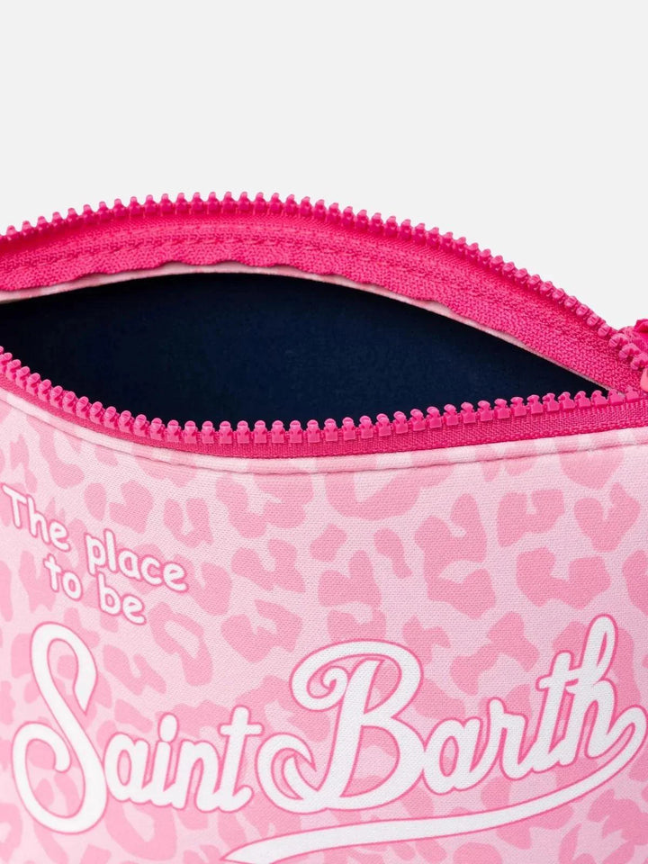 MC2 Saint Barth Aline Pouch | Pink Leopard