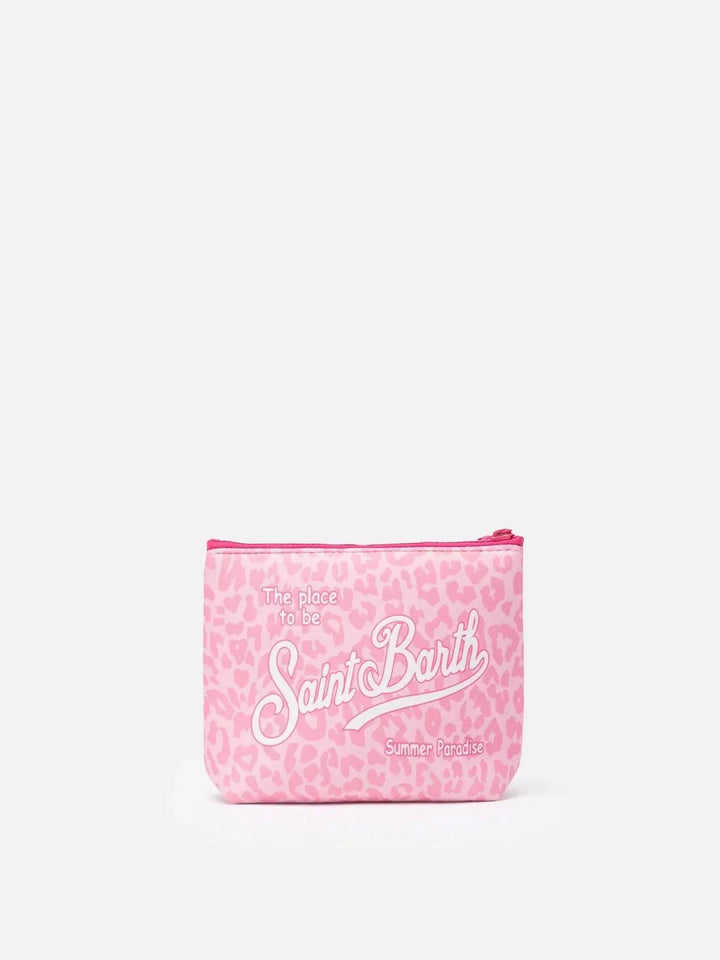 MC2 Saint Barth Aline Pouch | Pink Leopard