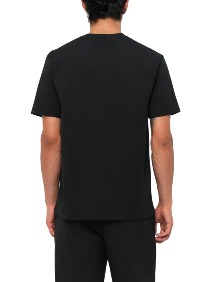 Karl Lagerfeld Regular Mixed Material T-shirt | Black