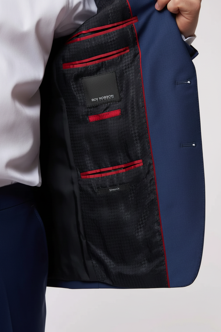 Interior lining blue jacket