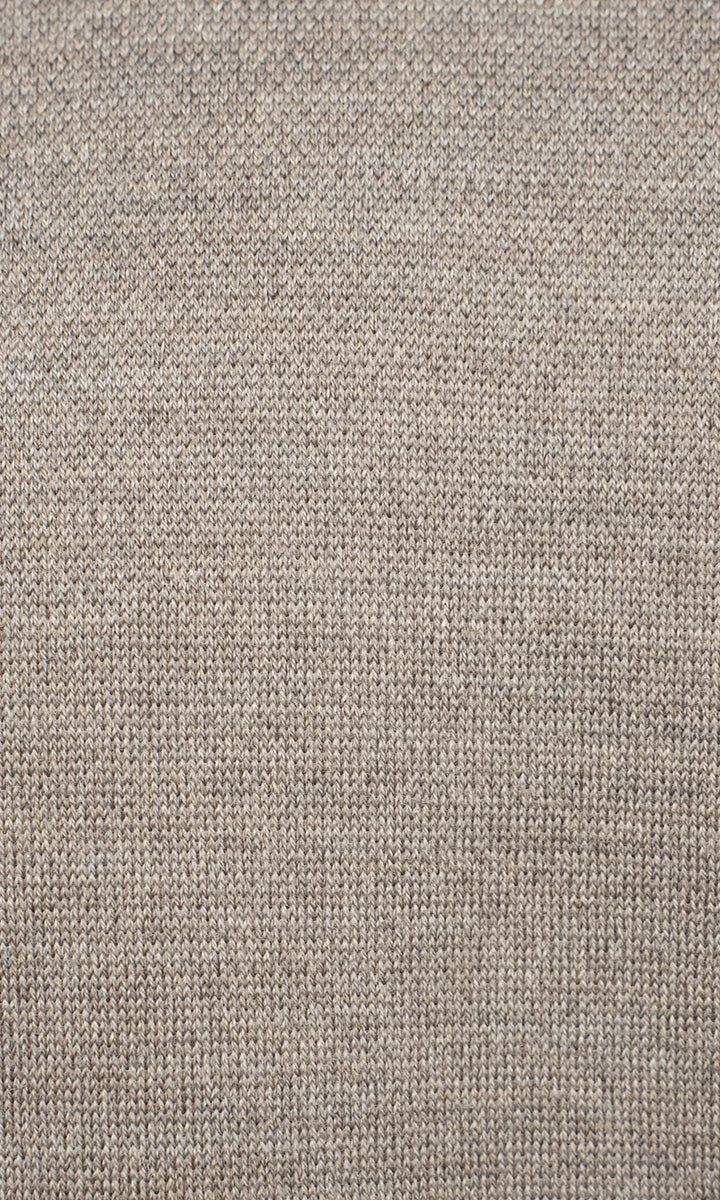 Paul &amp; Shark Summer Wool Crewneck with Alcantara® Shoulder Inserts | Light Grey