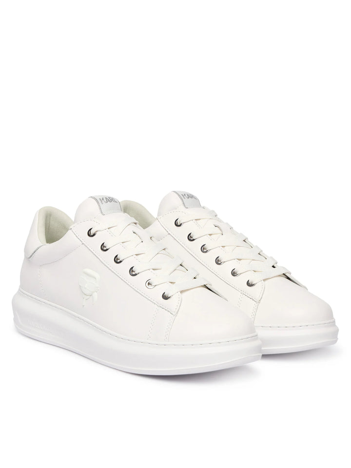 Karl Lagerfeld Kapri NFT Relief to Lace Sneakers | White