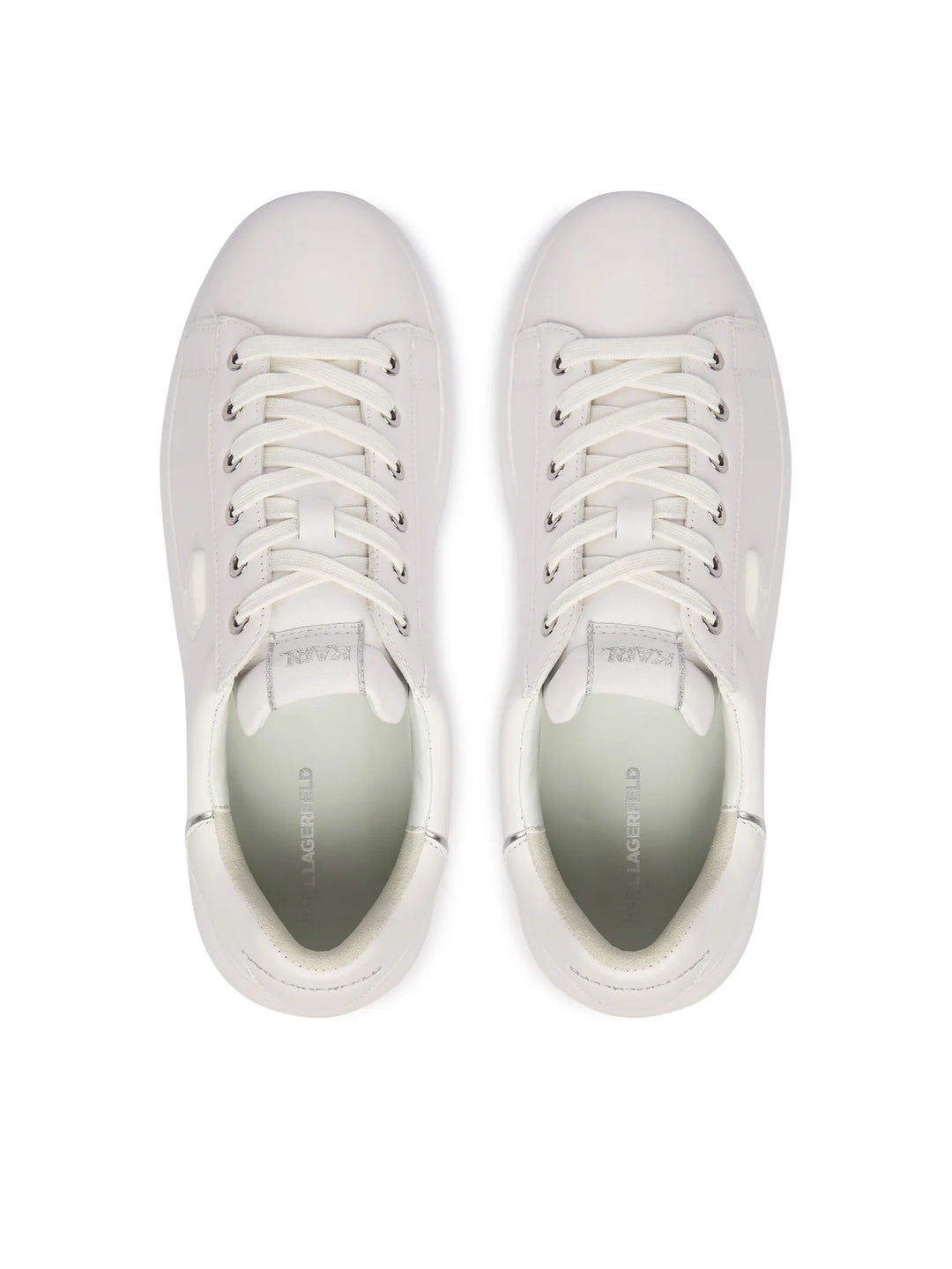 Karl Lagerfeld Kapri NFT Relief to Lace Sneakers | White