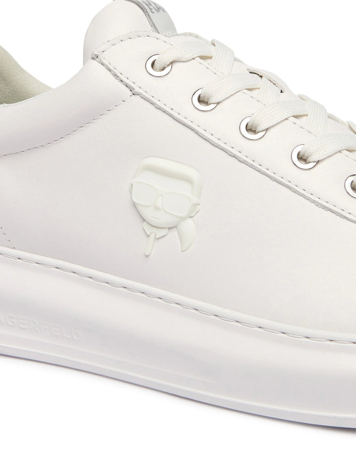 Karl Lagerfeld Kapri NFT Relief to Lace Sneakers | White