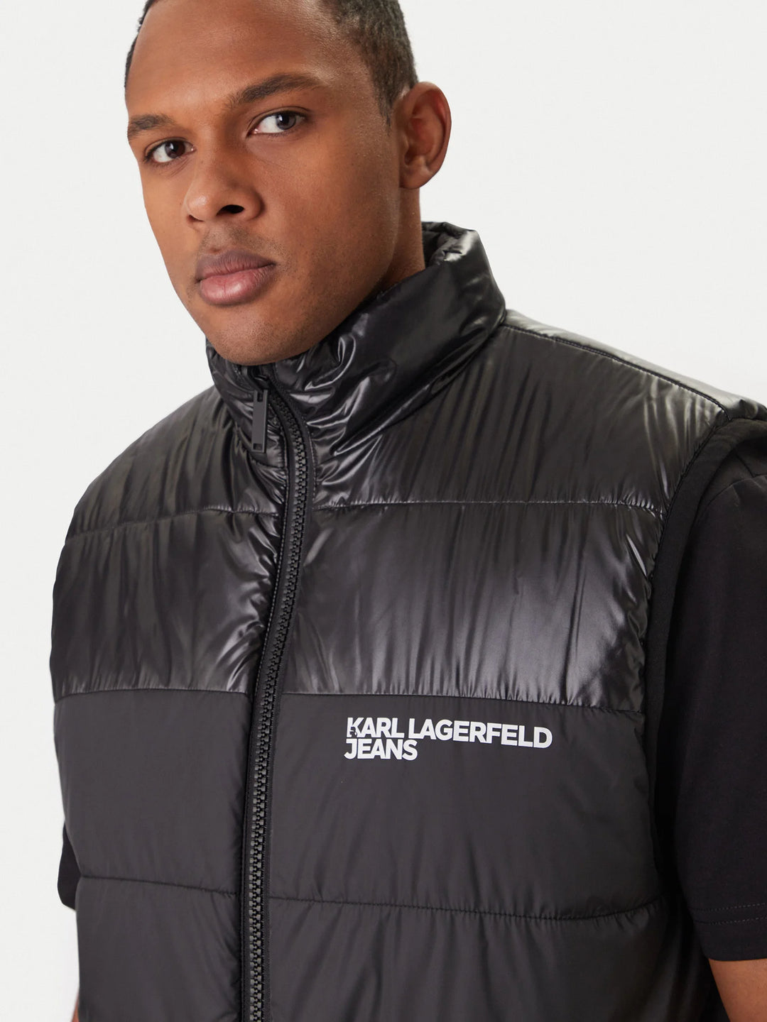 Karl Lagerfeld Reversible Men's Vest | Black