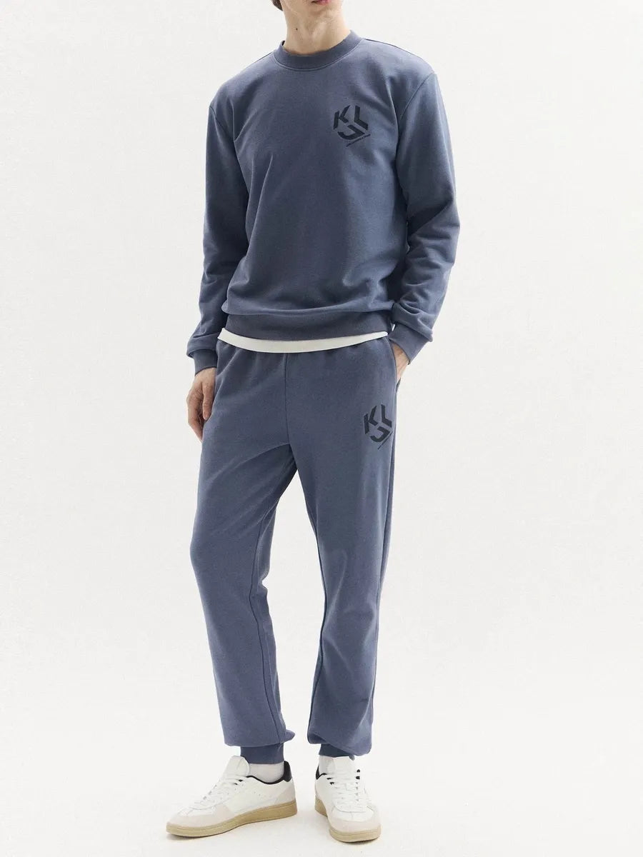 Karl Lagerfeld Monogram Sweatpants in Slim Fit | Grisaille