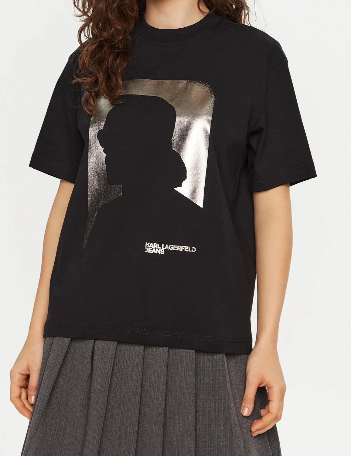 Karl Lagerfeld T-shirt Κανονικής Γραμμής | Μαύρο