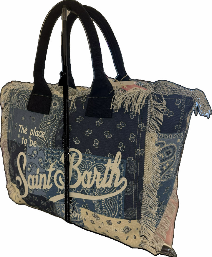 MC2 Saint Barth Vanity Cotton Canvas Tote Bag | Navy/Blue