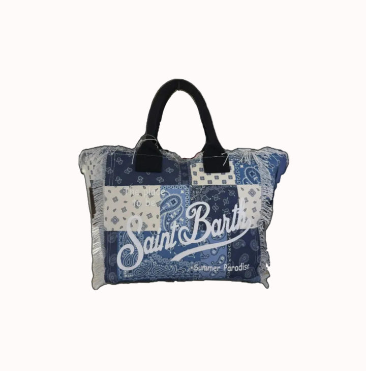 MC2 Saint Barth Vanity Cotton Canvas Tote Bag | Navy/Blue