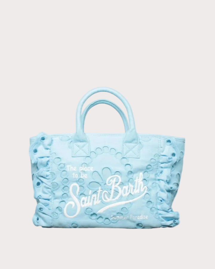 MC2 Saint Barth Colette Volant Handtasche | Himmelblau