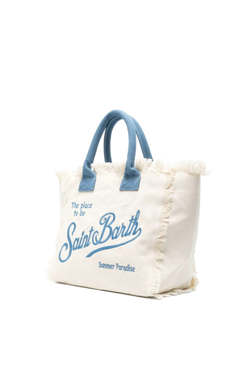 MC2 Saint Barth Vanity Βαμβακερός καμβάς Tote Bag | Εκρού