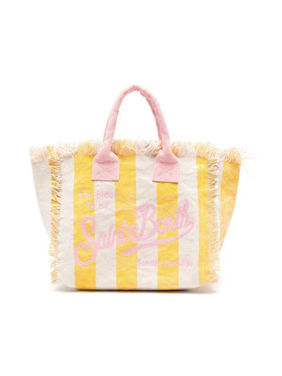 MC2 Saint Barth Vanity Canvas Bag | Yellow/Pink